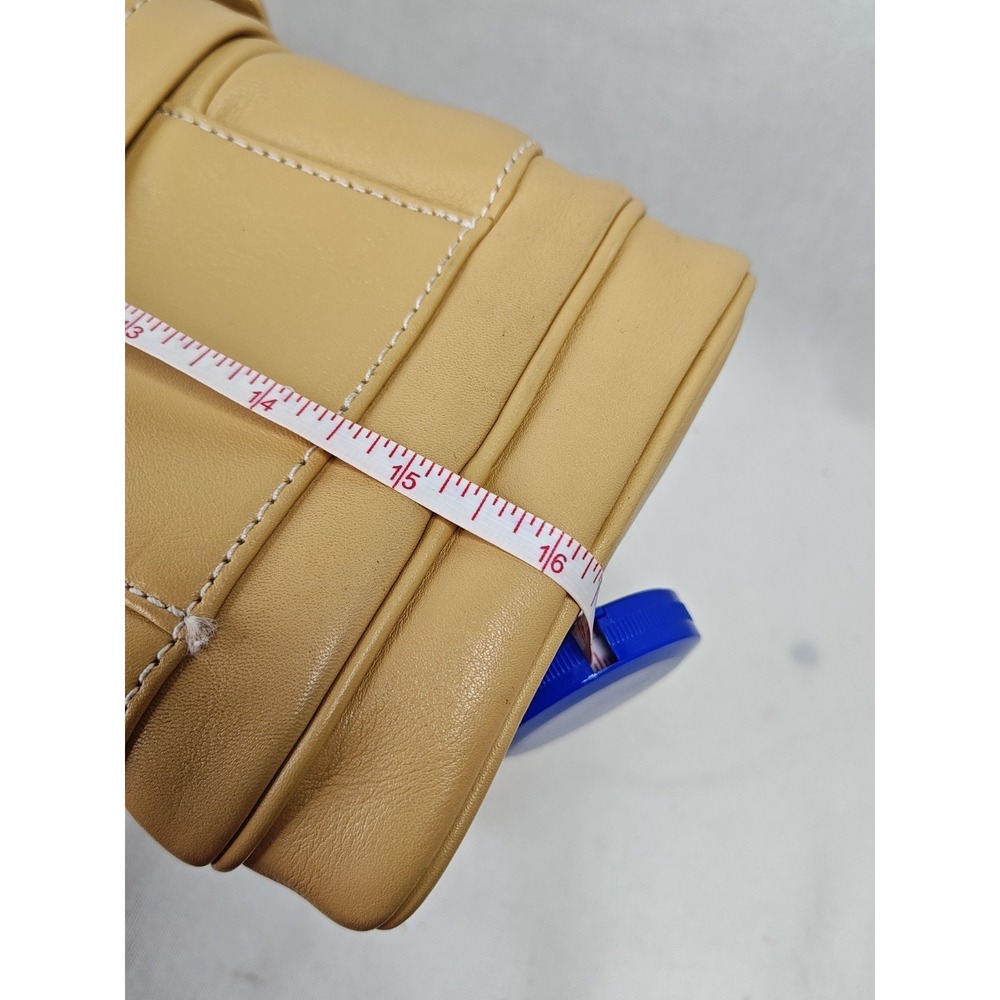 Cole Haan Alexa Natural Cream Leather Large E/W Roll Bag Cylinder Satchel NEW - Picture 13 of 16